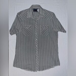 Vintage Wrangler Pearl Snap Made in USA size 18